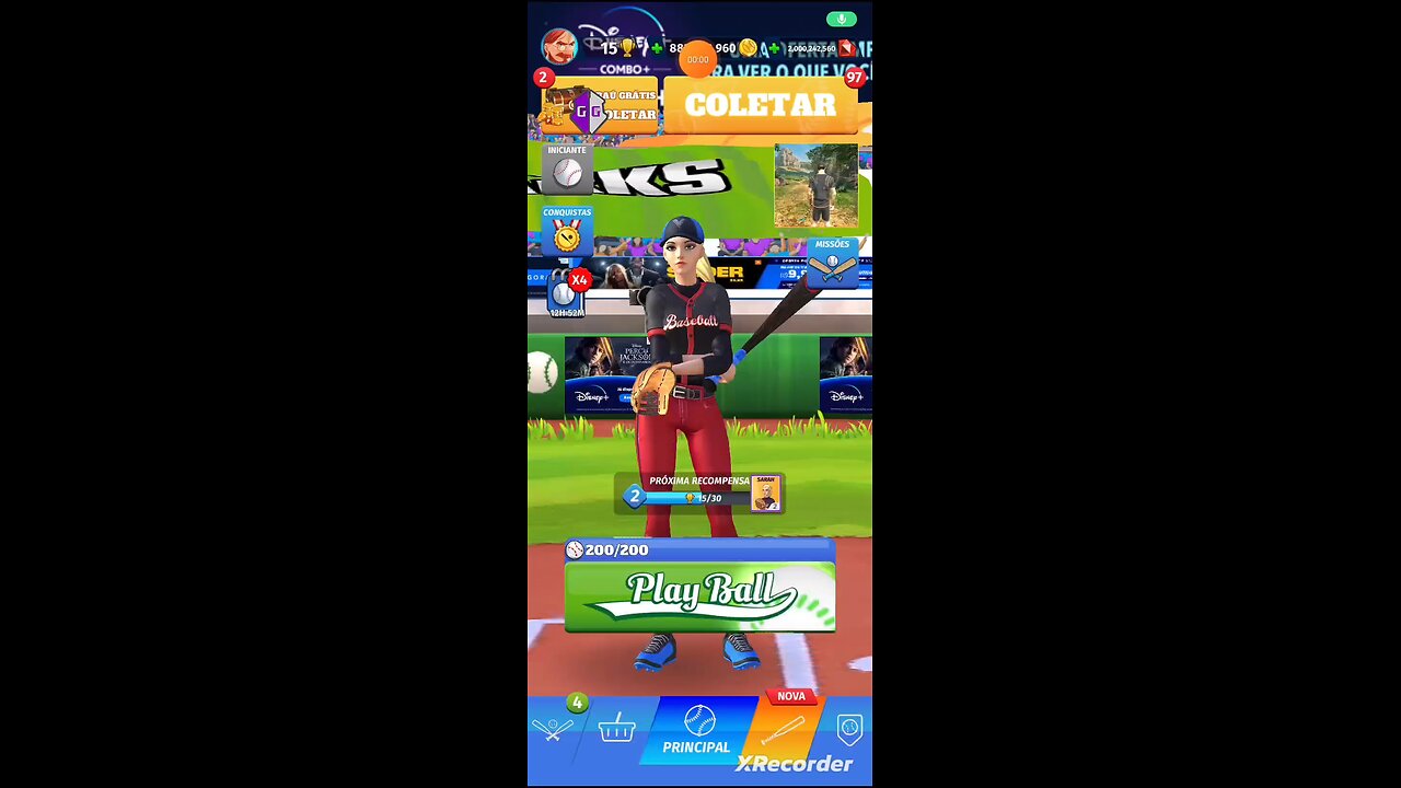 Baseball Club: Moeda Diamante tudo infinito 😱😱😱