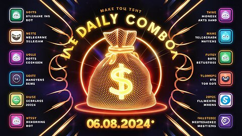 💸 Daily Combo 06.08.2024 | Top Telegram Bots to Make Money FAST in 2024! |