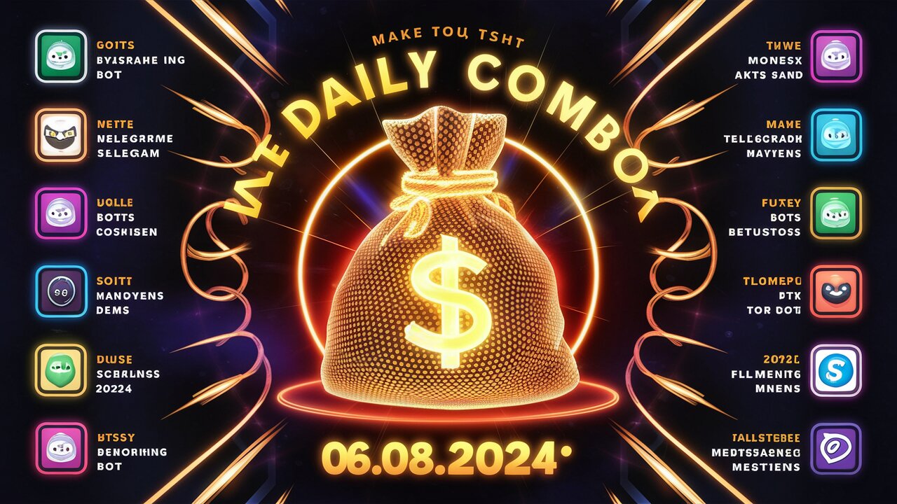💸 Daily Combo 06.08.2024 | Top Telegram Bots to Make Money FAST in 2024! |