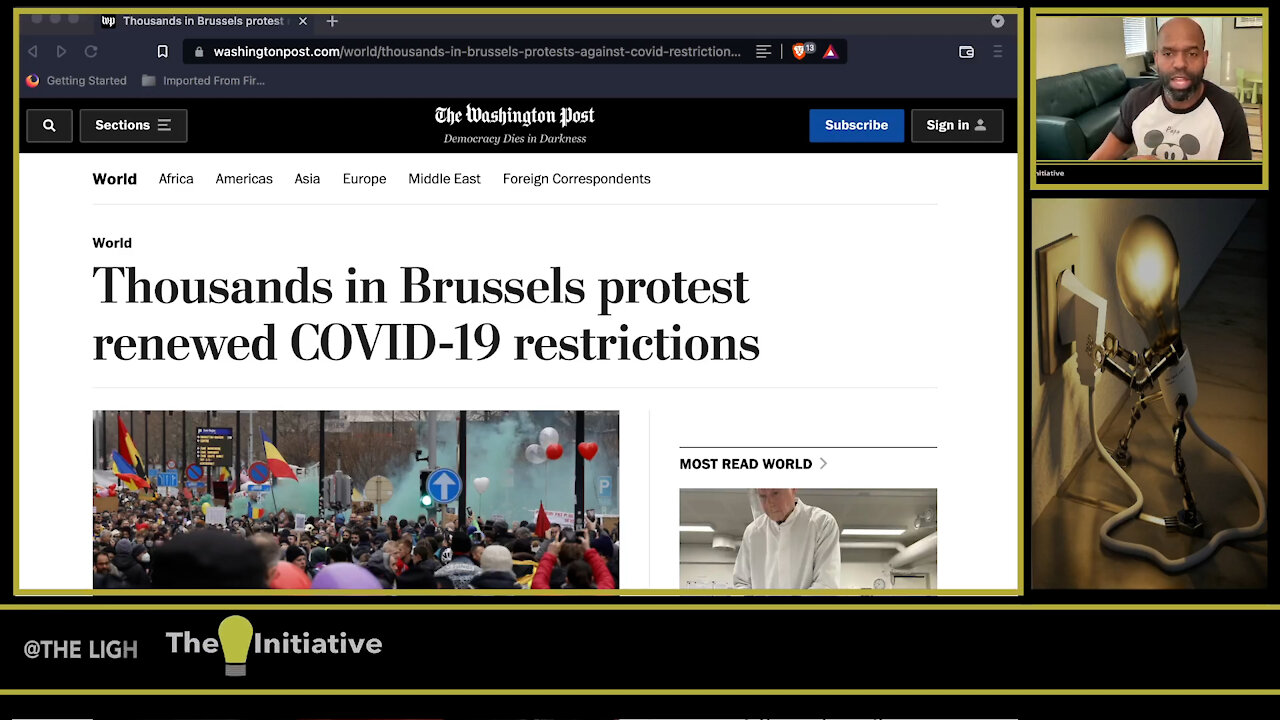 THOUSANDS PROTEST IN BRUSSELS AGAINST RENEWED C19 RESTRICTIONS 12-19-2021