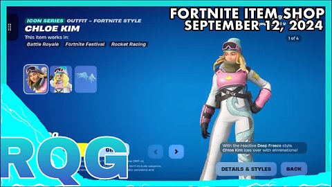 CHLOE KIM & LOTS OF ICON EMOTES ARE BACK! FORTNITE ITEM SHOP (September 12, 2024)