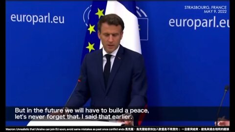 Macron: Unrealistic that Ukraine can join EU soon