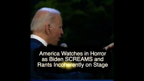 He's screaming like a lunatic as if someone else is the President right now. Who is he yelling at?