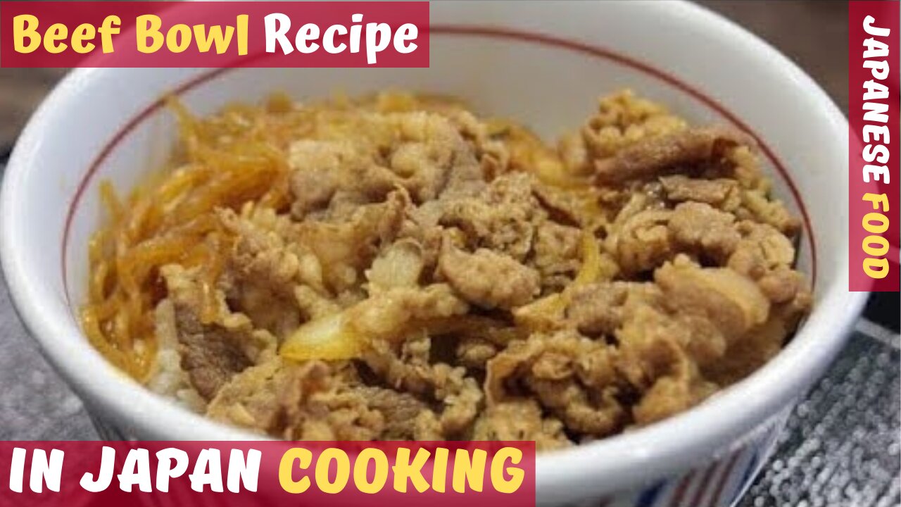 👨‍🍳 Japanese Cooking | Beef Bowl Recipe | BEST FAST FOOD IN JAPAN! 😋