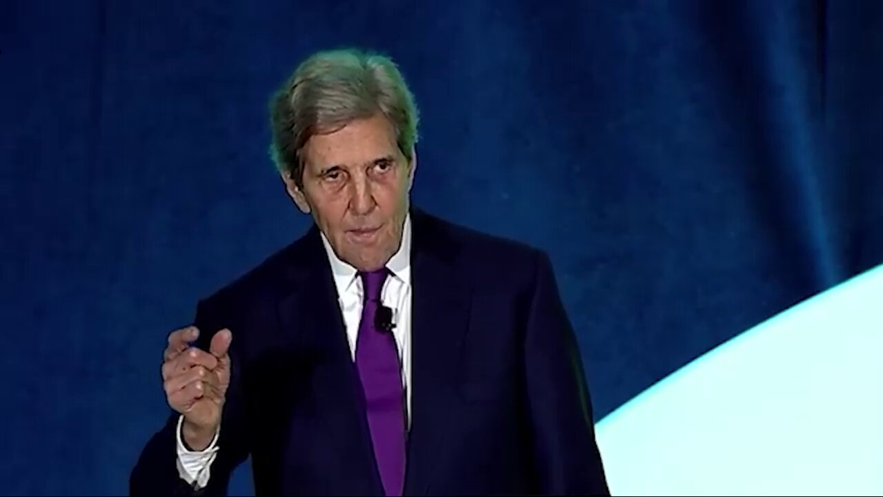 Climate extraordinaire, John Kerry:The farming industry must be destroyed in order to achieve Zero.