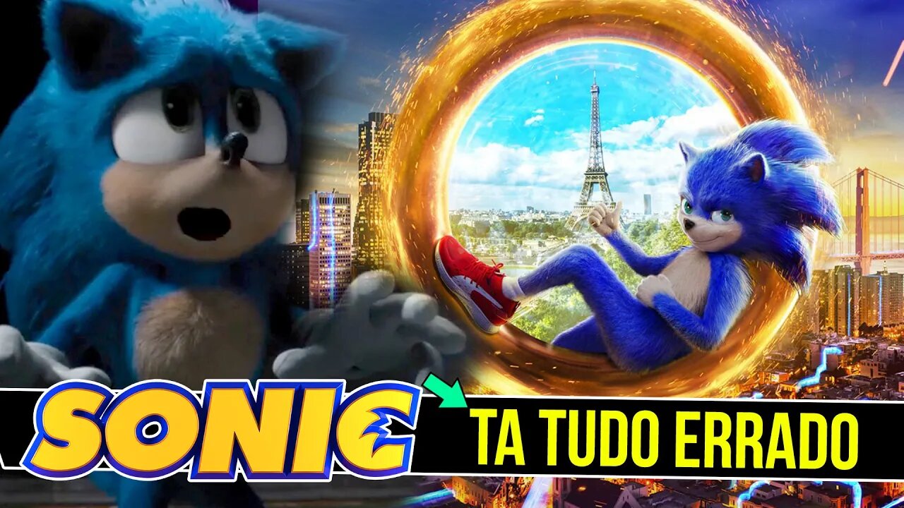 TUDO ERRADO com o Filme do Sonic | Sonic o Filme #shorts