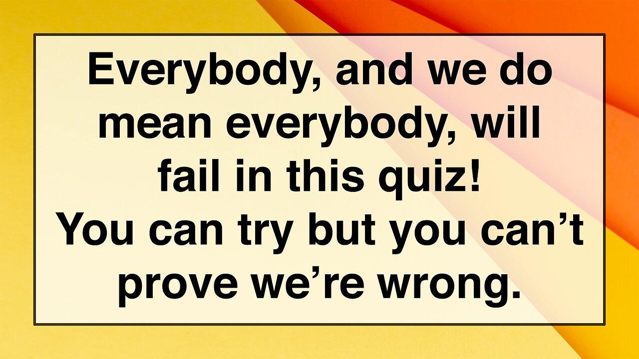 Unbeatable Knowledge Quiz