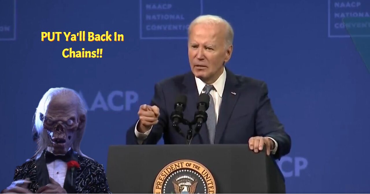 Biden Screams At NAACP, Says Trump Wanted To Call Troops On Peaceful Protests!