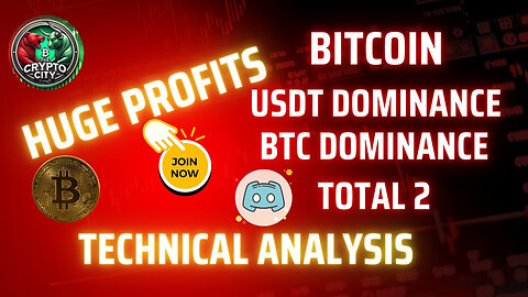 Bitcoin Price Prediction | USDT Dominance | BTC Dominance | Total 2 | Technical Analysis