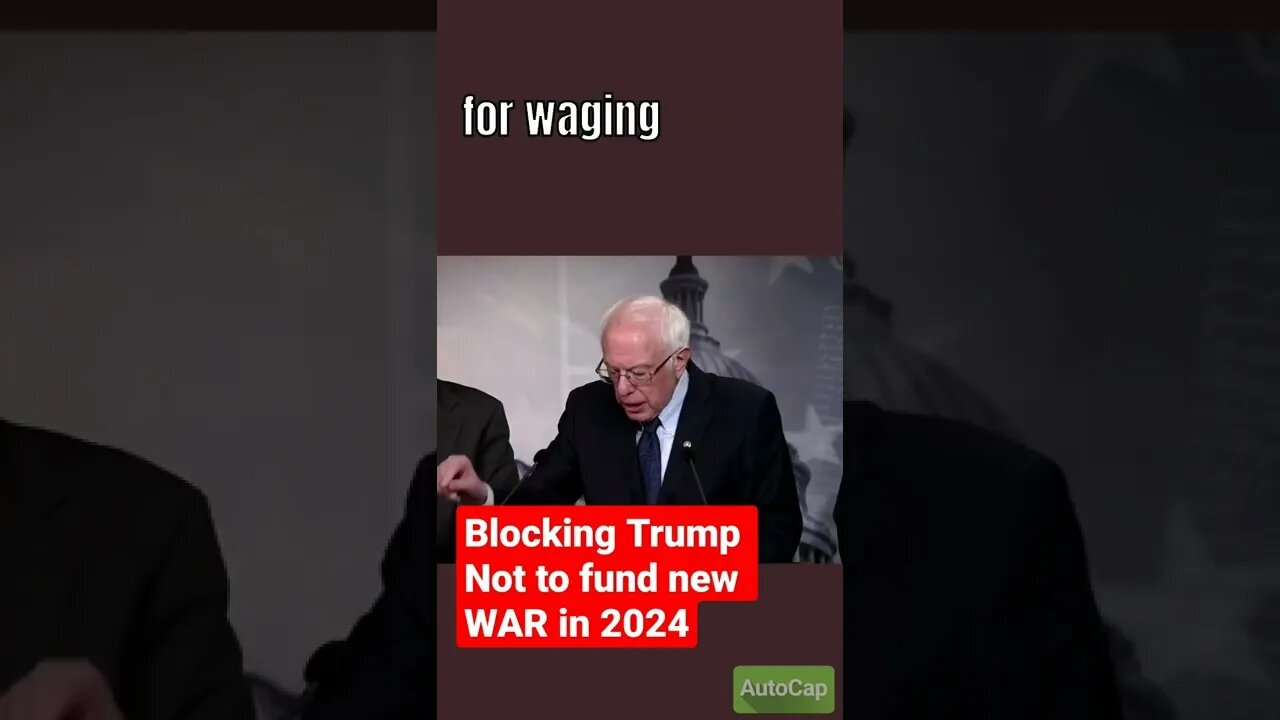 Bernie Sanders Blocking TRUMP funding war on Iran #trump #russia #berniesanders #iran