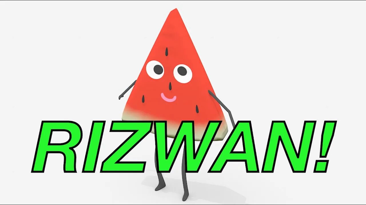 Happy Birthday RIZWAN! - WATERMELON Birthday Song