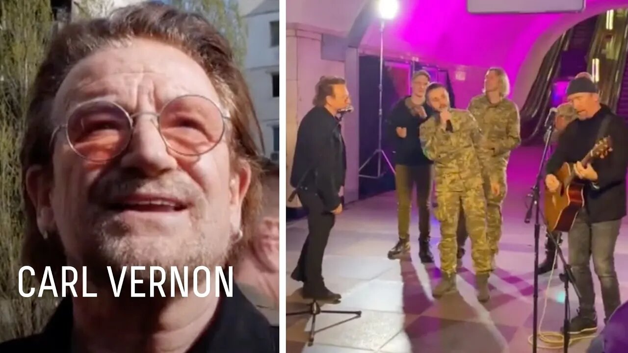 U2 land in Ukraine for Cringefest