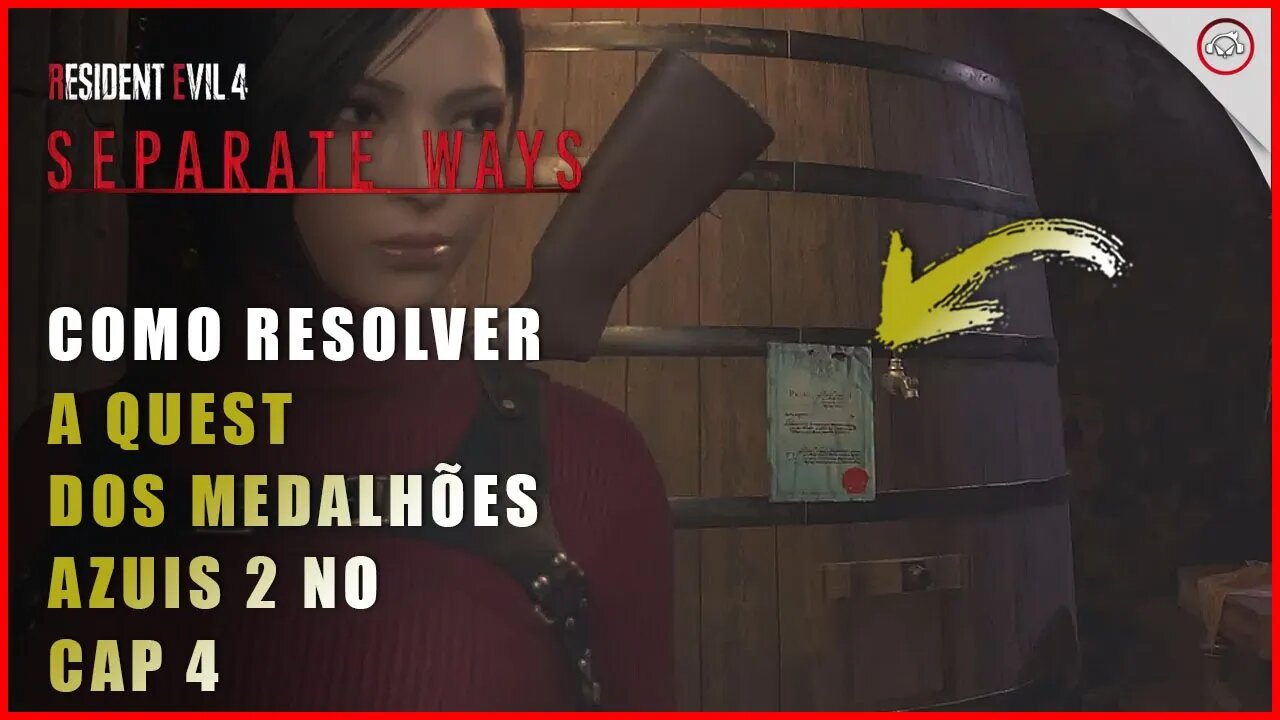 RS 4 Caminhos Separados Remake DLC, A localização dos medalhões Azuis 2 no Cap 4 | Super-Dica