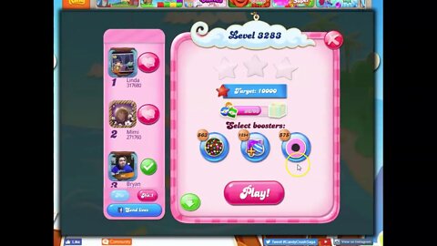 Candy Crush Level 3283 Talkthrough, 53 Moves 0 Boosters