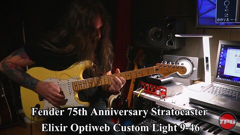 Guitar Setup - Fender 75th Anniversary Stratocaster / Elixir Optiweb Custom Light 9-46
