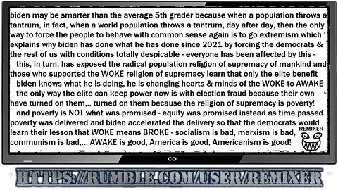 CREEPY WOKE (when your own turn on you)