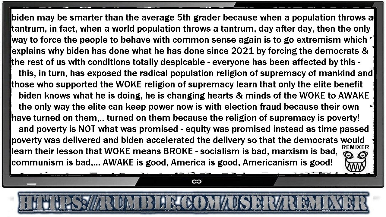 CREEPY WOKE (when your own turn on you)