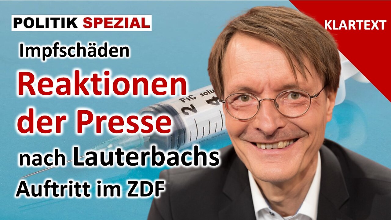 Lauterbach: Retter und Helfer der Impfopfer? | Klartext mit Helmut Reinhardt