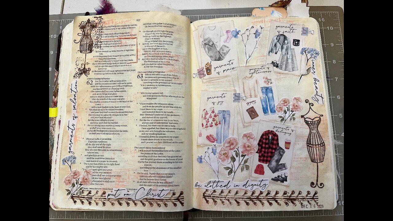 Let's Bible Journal Isaiah 61 (from Lovely Lavender Wishes)