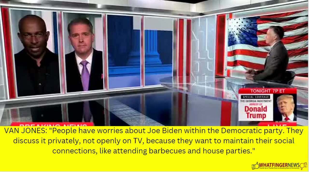VAN JONES: "People have worries about Joe Biden within the Democratic party.
