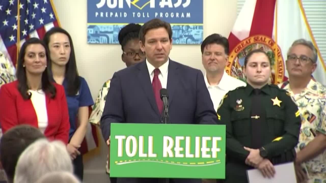 RAW: DeSantis discusses toll relief, decries federal student debt relief