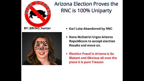 Arizona Election Fraud Proves RNC is 100% Deep State Uniparty