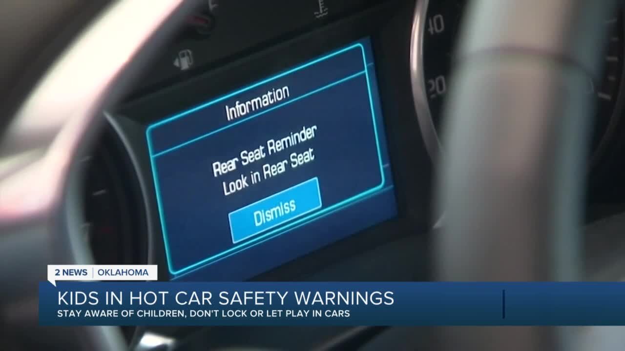 Safety warnings for kids in hot cars