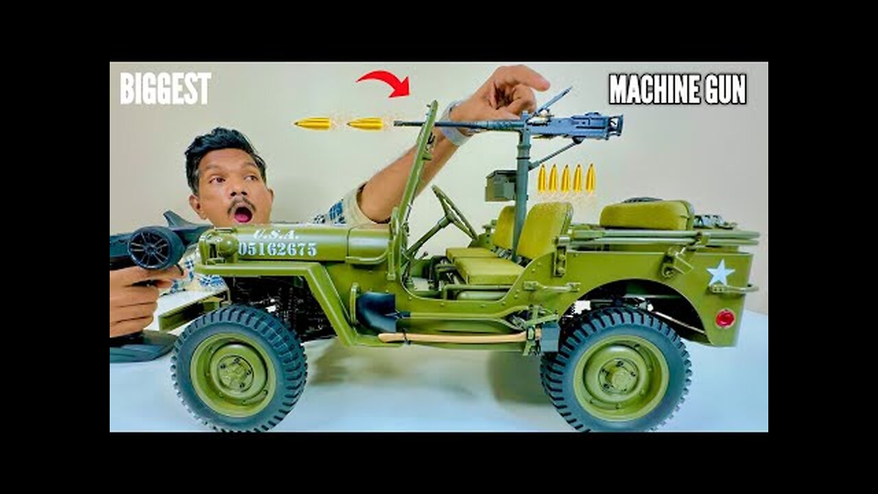 RC Big Modified Military Jeep Unboxing & Testing - Chatpat toy tv