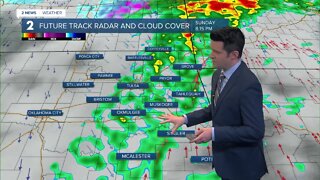 Moisture moves in Sunday