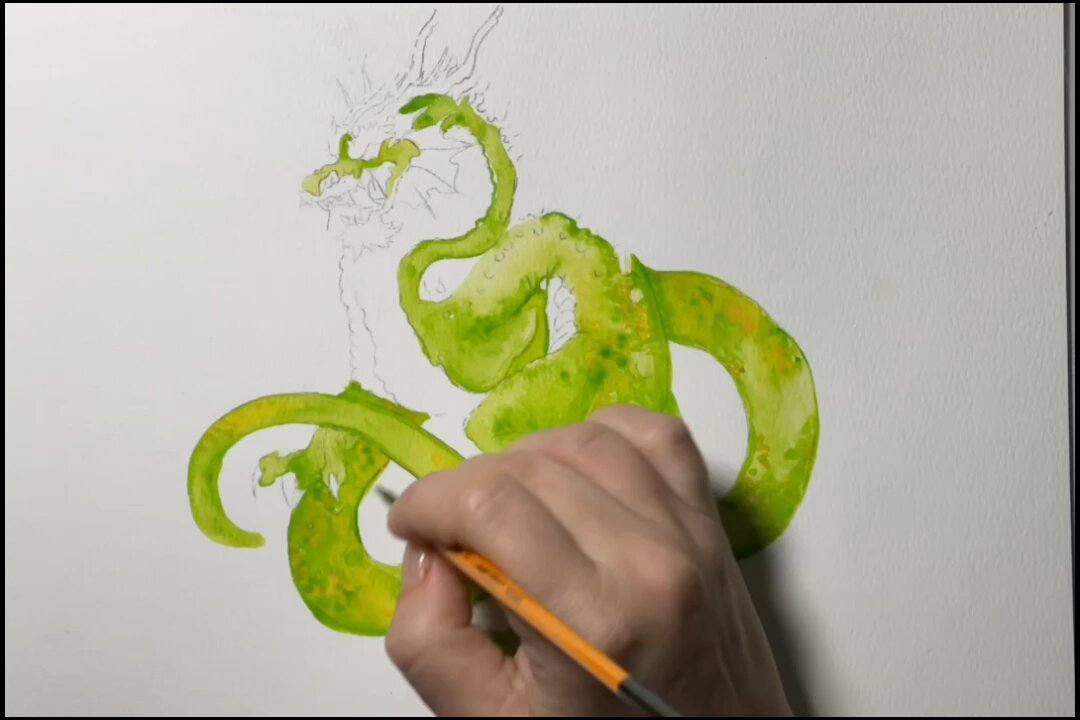 Dragon Timelapse painting