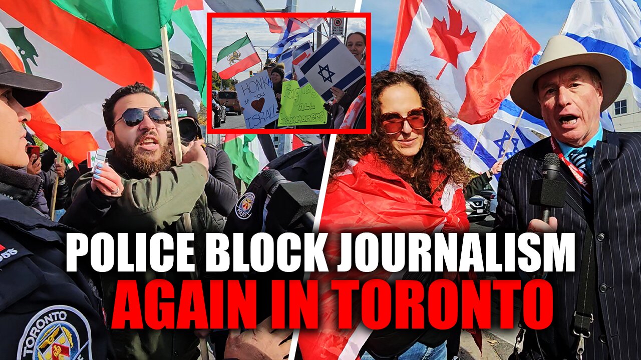 Toronto police side with pro-Hamas protesters during rally for Israel