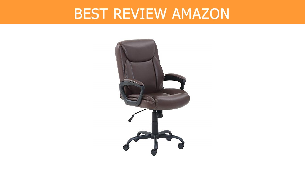 AmazonBasics Puresoft PU Padded Mid Back Computer Review