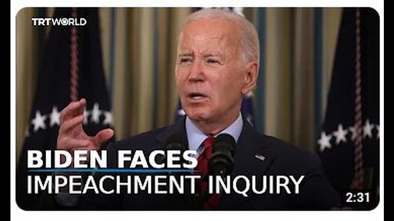 Biden faces impeachment inquiry.