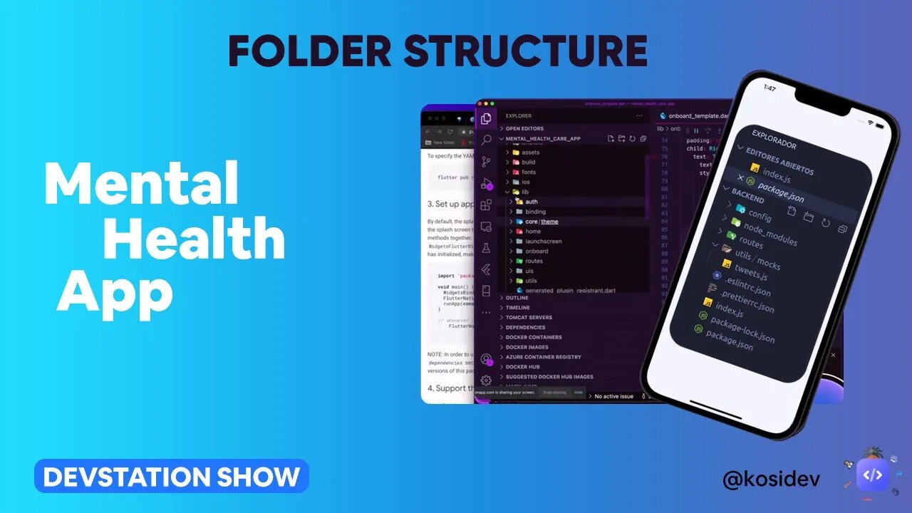 Folder StrUCtureS For Flutter App #ios #flutter #animation #android