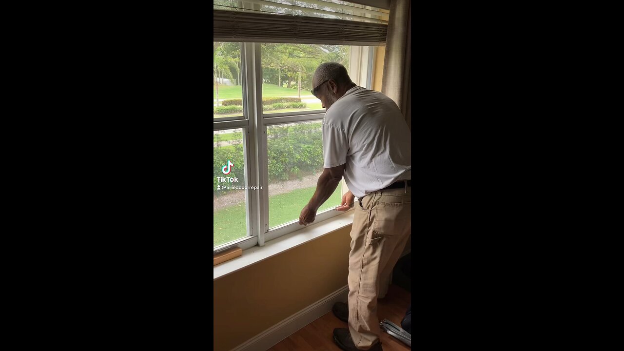Window balance rod replacement and window repair, in #bocaraton, #florida.