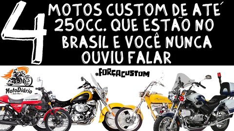 4 motos custom QUE ESTÃO NO BRASIL, e você nunca ouviu falar