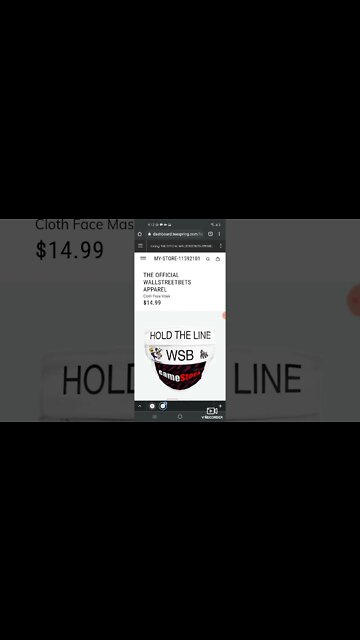 LIMITED EDITION WSB FACEMASK