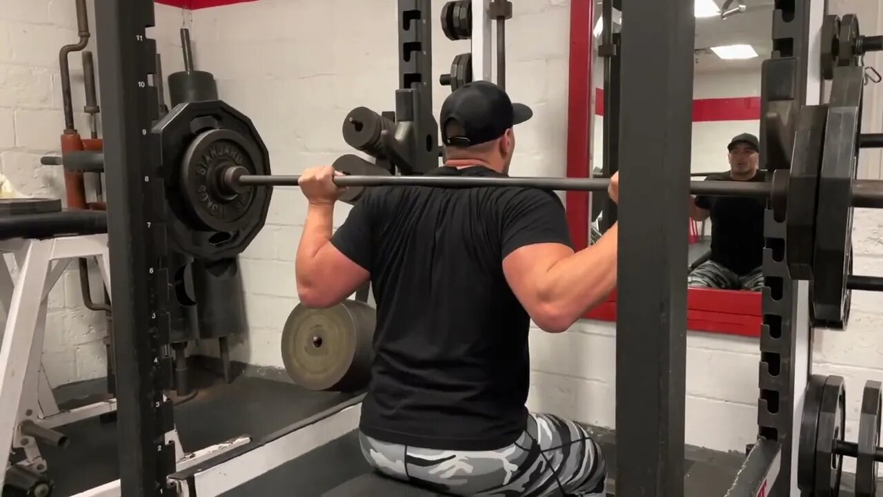 Box Barbell Squats