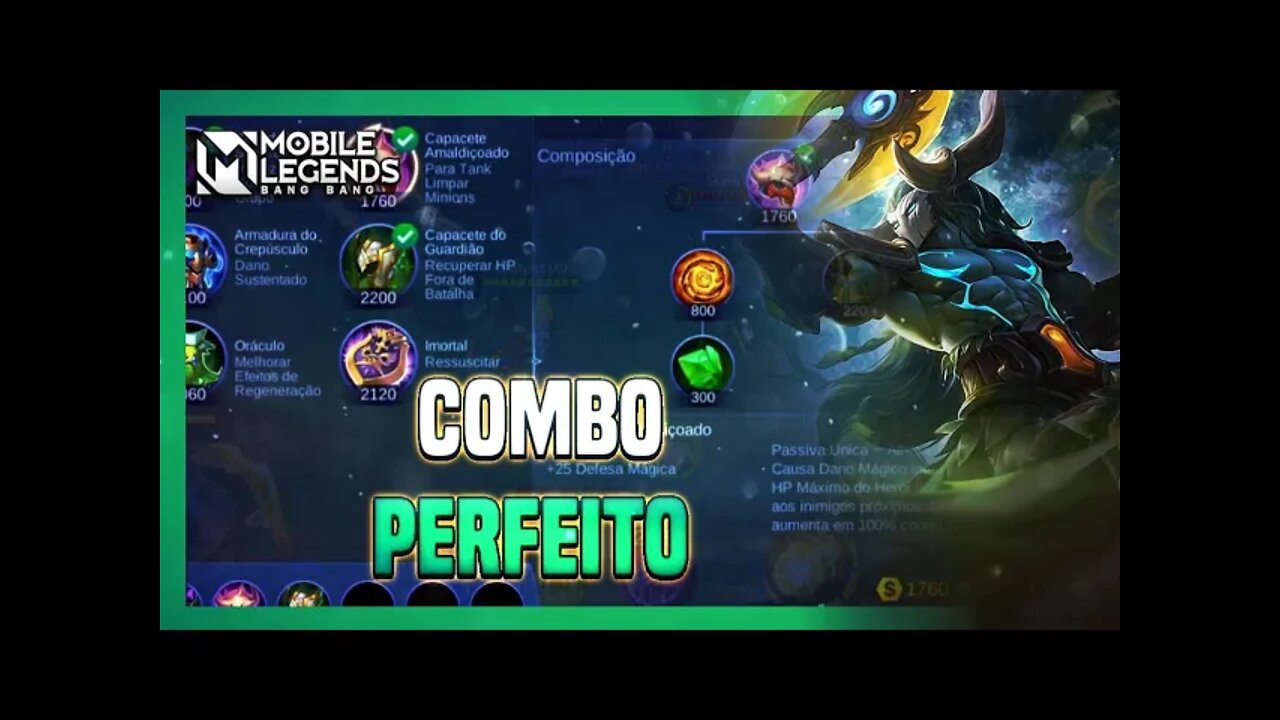 VOCÊ PRECISA USAR ESSE COMBO DE ITENS TANK | MLBB