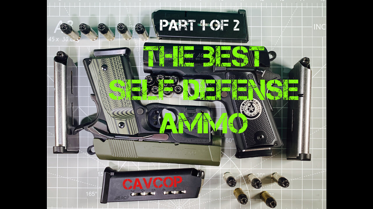 BEST SELF DEFENSE AMMO FOR PISTOLS