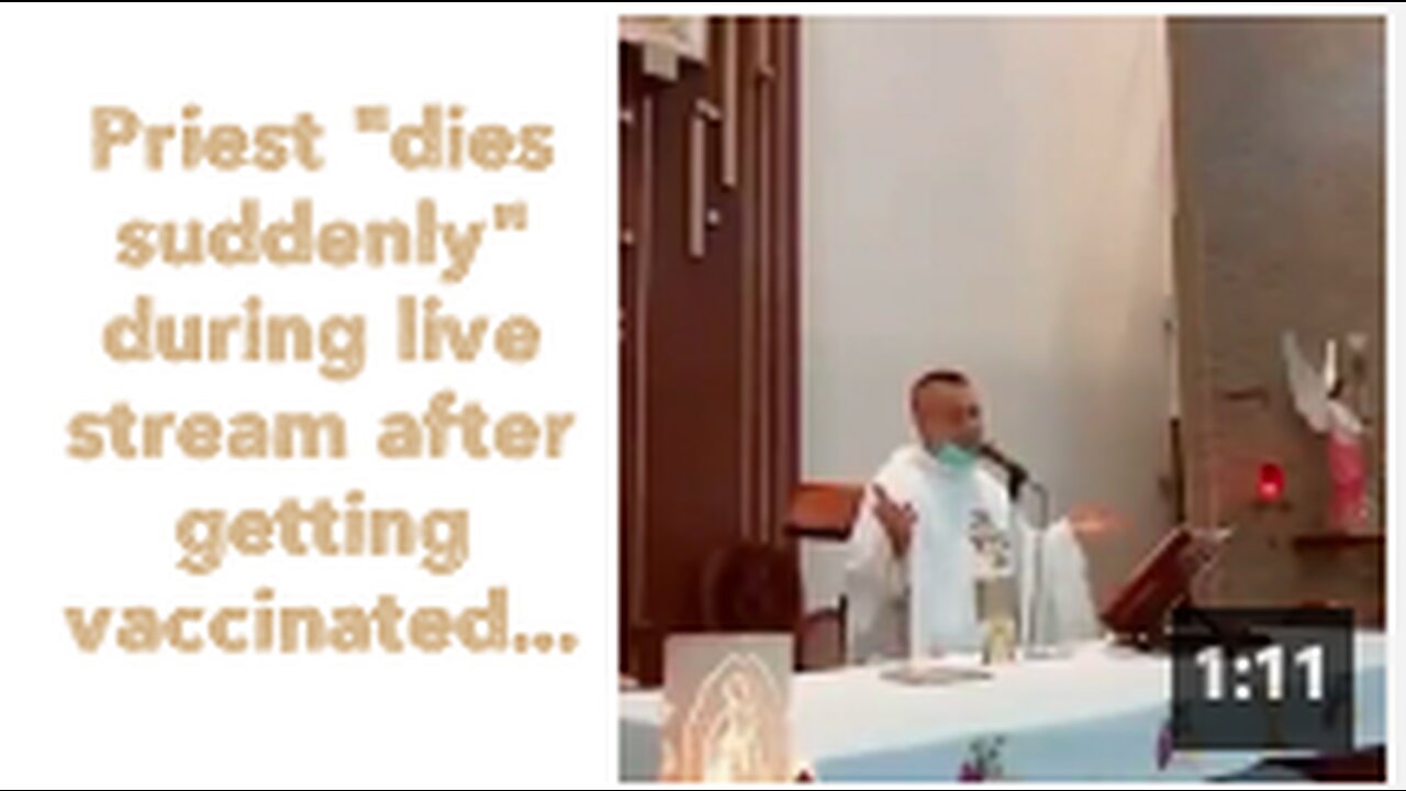 Priest "dies suddenly" during live stream after getting vaccinated...