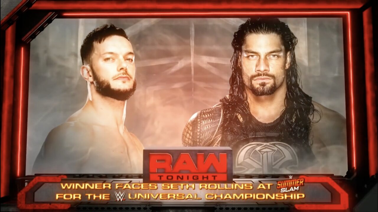 Finn Balor vs Roman Reigns - Winner faces Seth Rollins at SummmerSlam (Full Match)