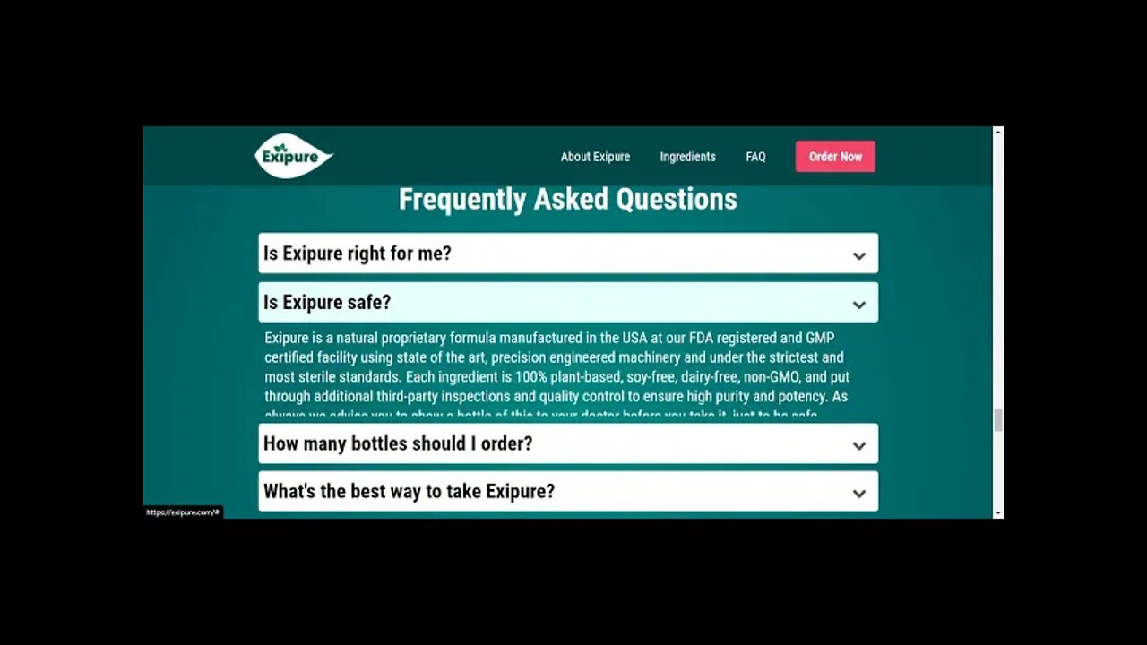 Frequently Asked Questions about Exipure