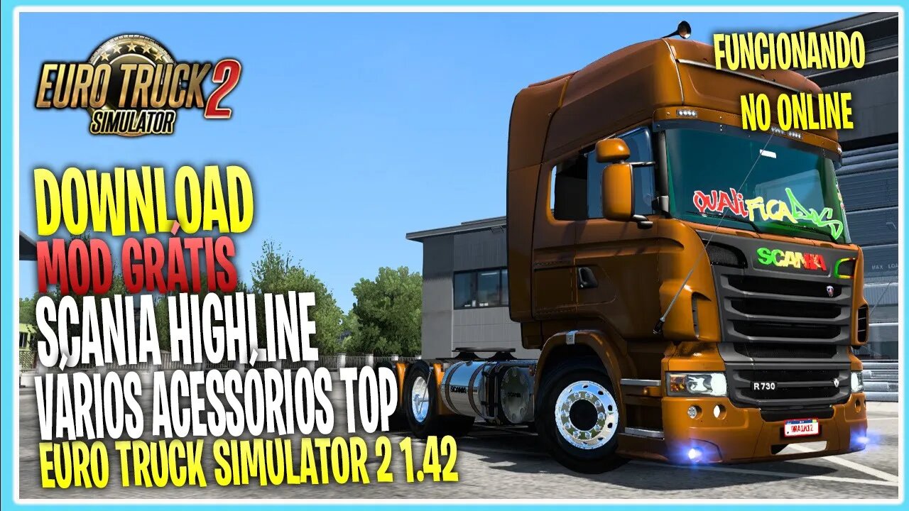 SCANIA HIGHLINE BRASILEIRA TOP EURO TRUCK SIMULATOR 2 1.42