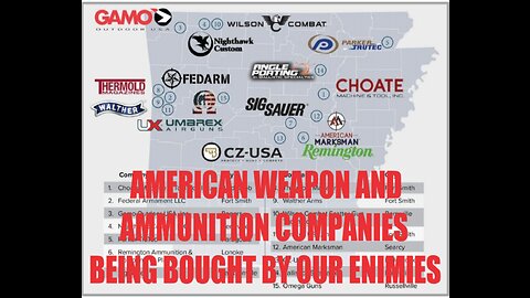 FOREIGN COUNTRIES BUY UP OUR WEAPONS AND AMMUNITION COMPANIES, DOESN'T BODE WELL FOR THE U.S. !!!