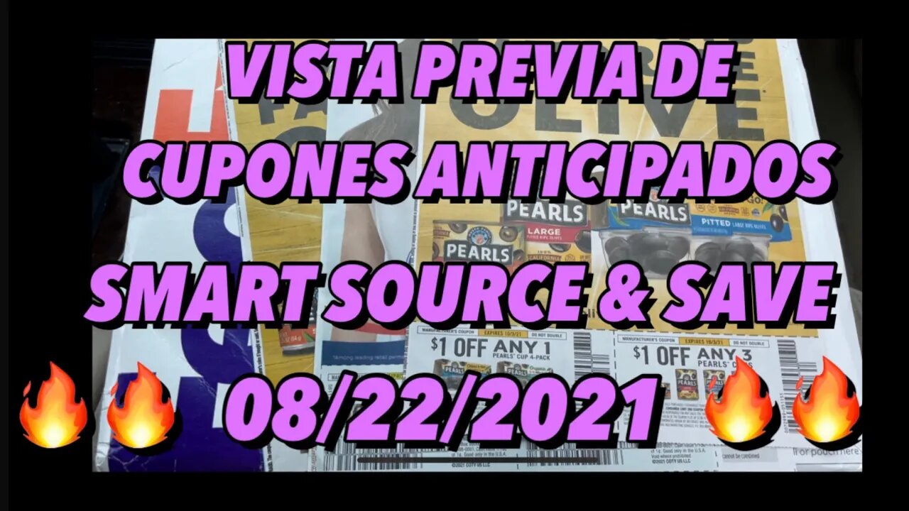 VISTA PREVIA DE CUPONES | SMART SOURCE y SAVE 08/22/21 #save