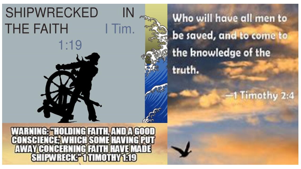 THOSE WHO CONCERNING FAITH, MAKE SHIPWRECK # 537