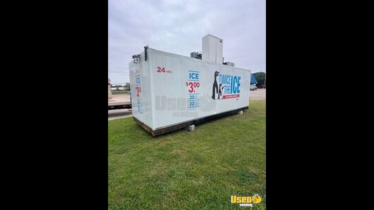 2008 Twice the Ice Bagged Ice Vending Machine | Ice House America Kiosk For Sale in Florida