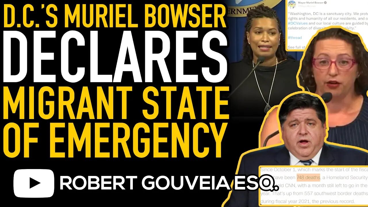 DC Mayor Muriel Bowser Declares MIGRANT EMERGENCY and Blames AZ and TEXAS for BUSING Crisis