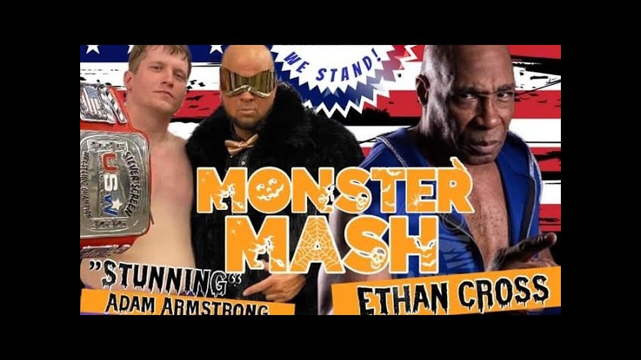 USW Monster Mash!!! Silver Screen Championship Match!!! ADAM ARMSTRONG vs. ETHAN CROSS!!!